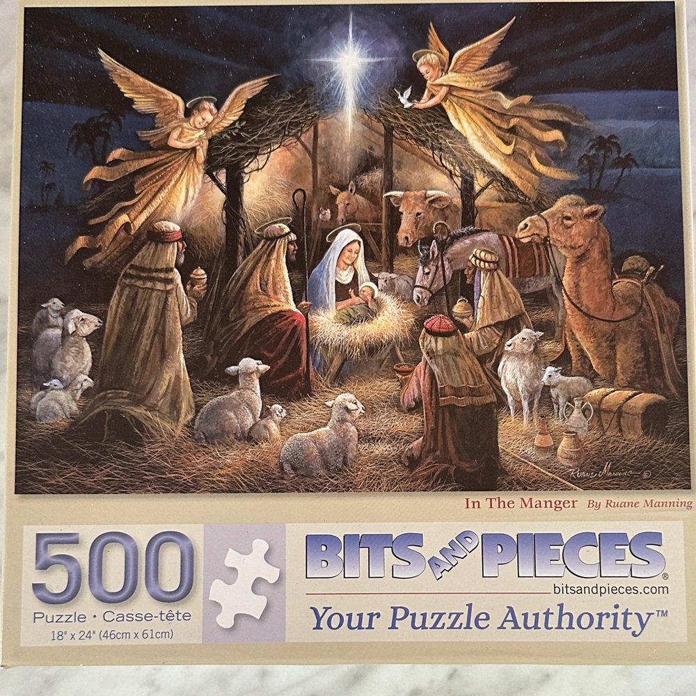 Christmas Jigsaw Puzzle – 500 Pieces – Holiday Scene – Complete – Like New